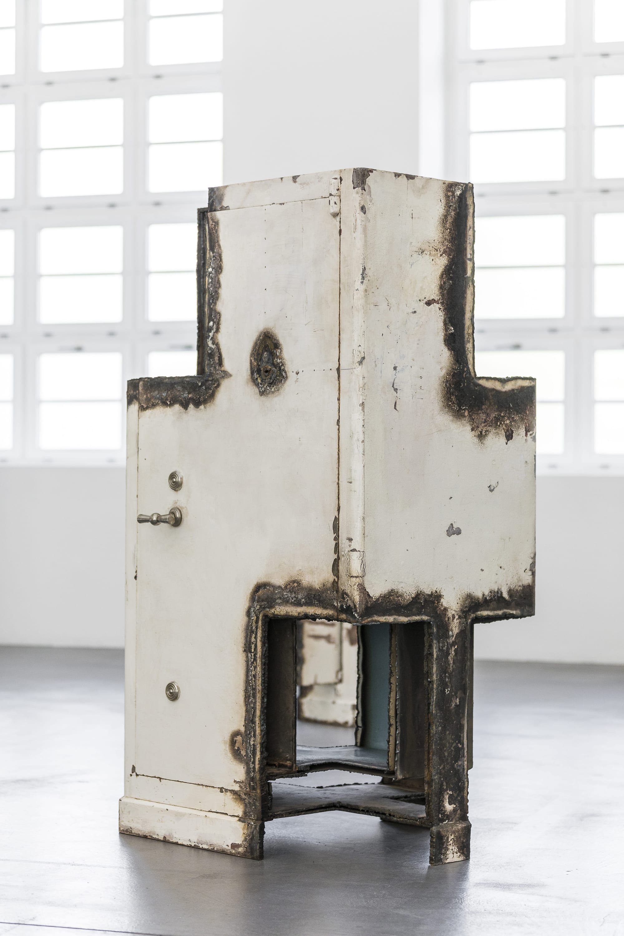 strongbox safe deposit box security installation house constructive scholarship exhibition Gordon Matta Clark Walo object sculpture